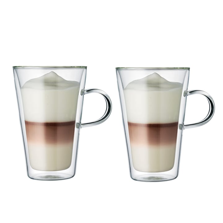 Canteen double wall glass with handle 2-pack, 0.4 l Bodum