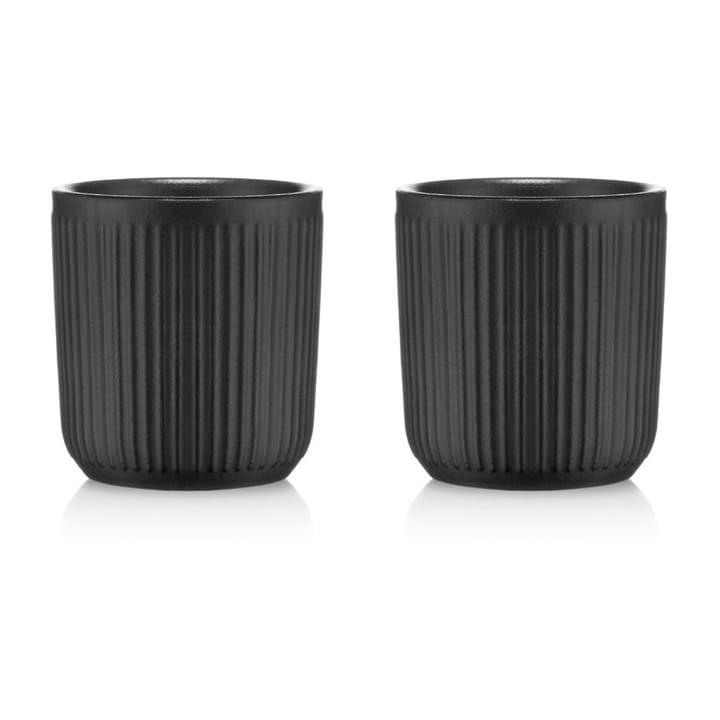 Douro double walled mug 2-pack 10 cl, Black Bodum