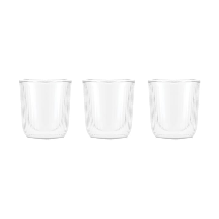 Douro double walled sake glass 6 cl 3-pack - Clear-bamboo - Bodum