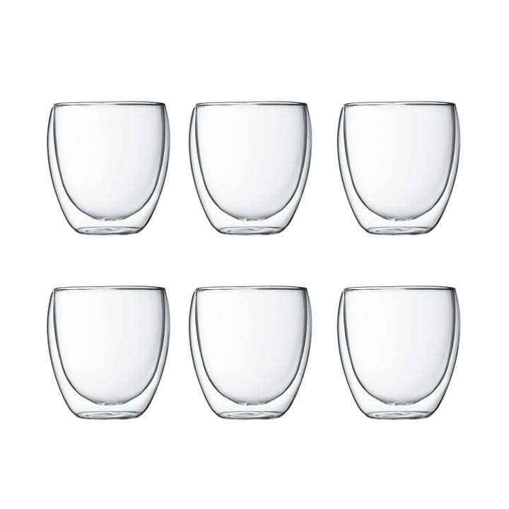 Pavina double wall glass 6-pack, 0.25 l Bodum