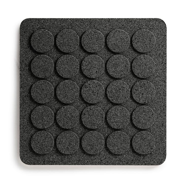 Dots square trivet 20x20 cm, Black Born In Sweden