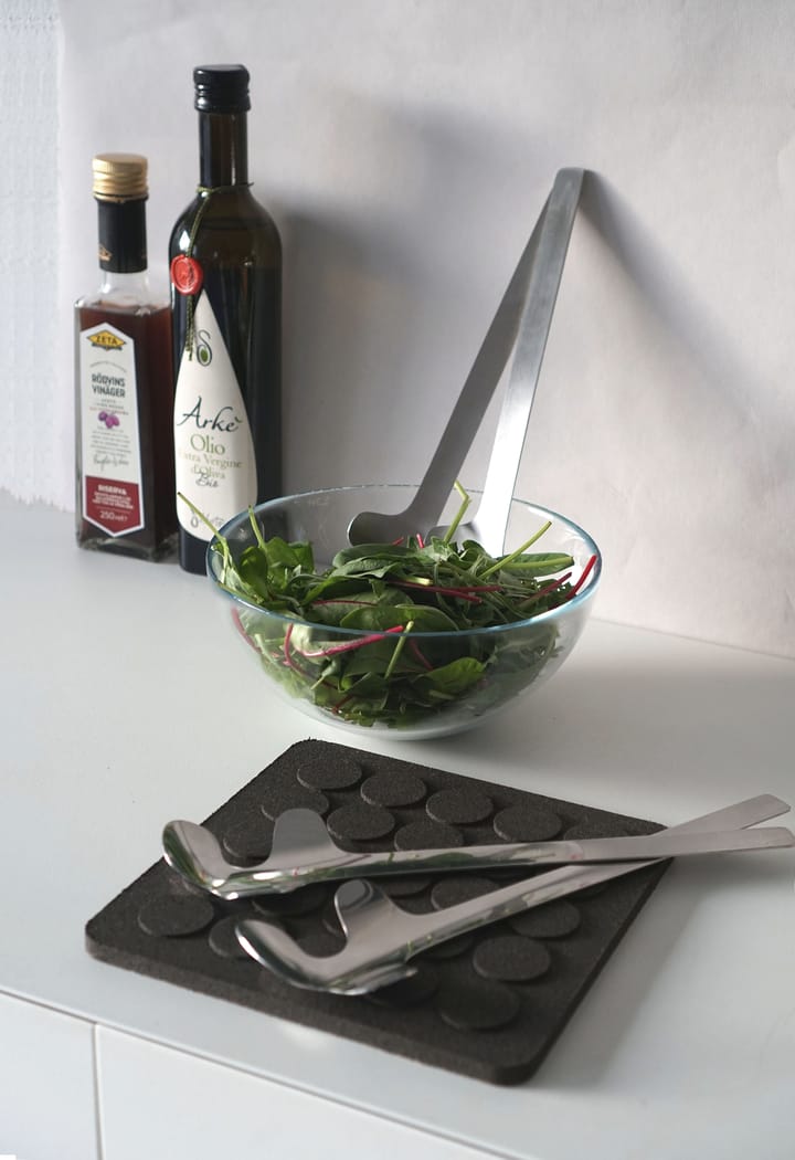 Leaf salad servers, Polished Steel Born In Sweden