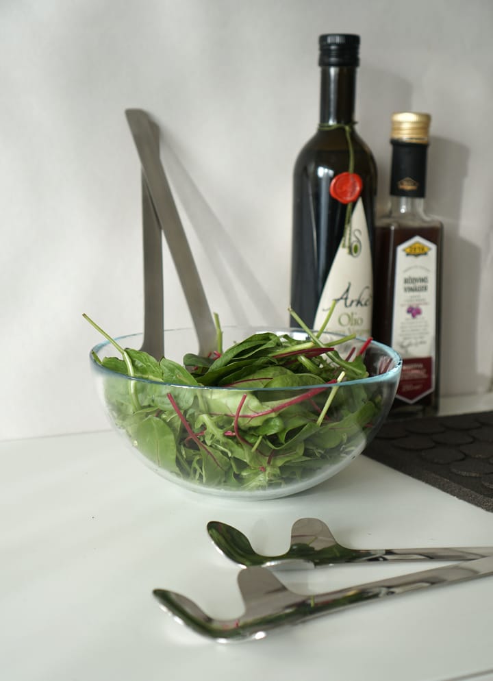 Leaf salad servers, Polished Steel Born In Sweden