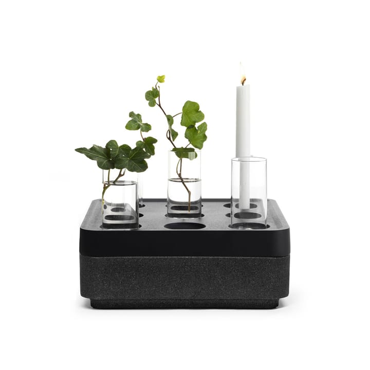 Stumpastaken Small gift set, Black. corkbowl black. 4-pack vases. matches Born In Sweden