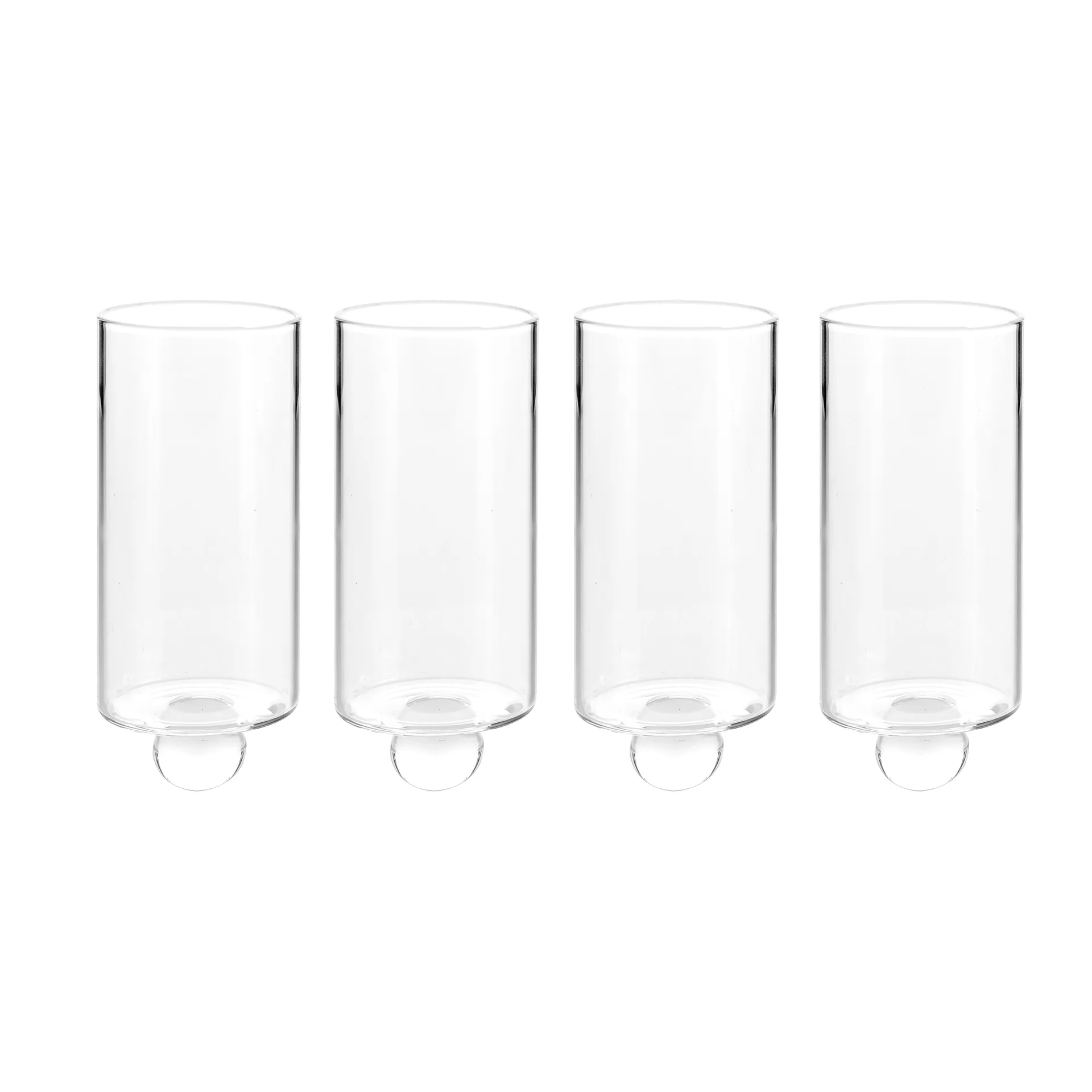 Stumpastaken vase 4-pack, Clear Born In Sweden
