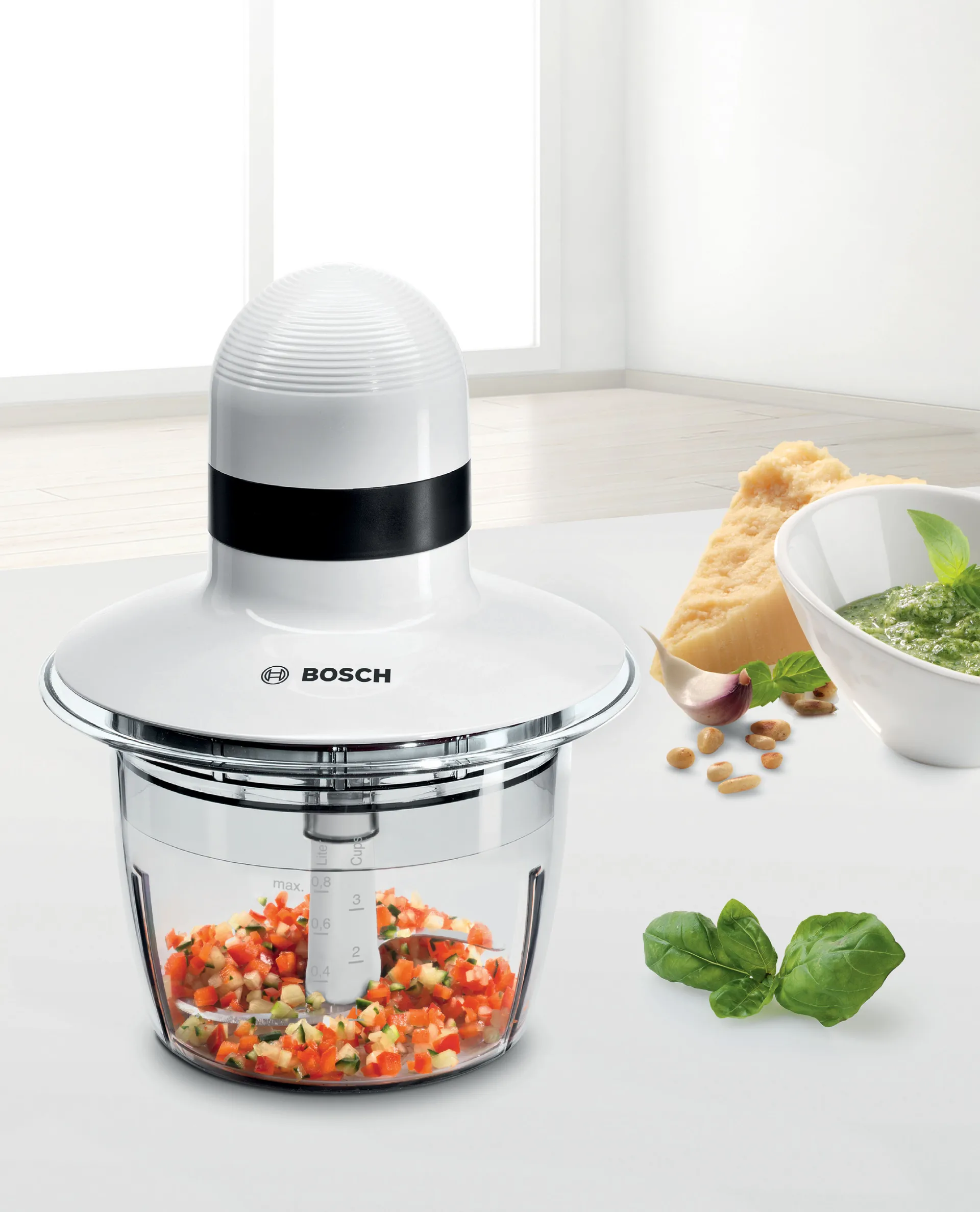 Bosch MMR08A1 Mini Chopper 400W, White Bosch
