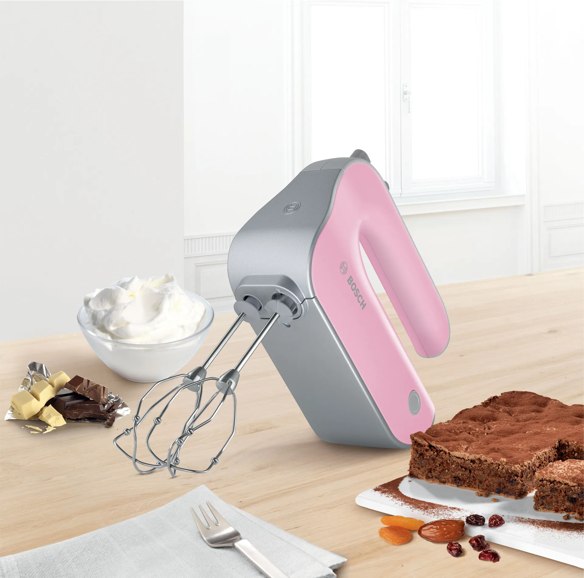 Bosch Styline MFQ4030 electric whisk 500W, Pink-grey Bosch