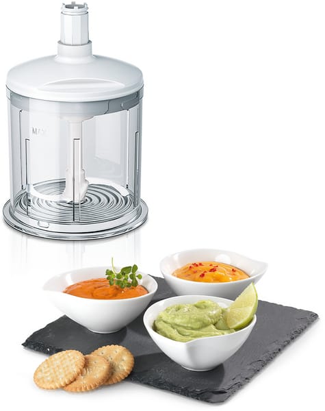 Bosch Styline MFQ4080 electric whisk and hand blender set, White-silver Bosch
