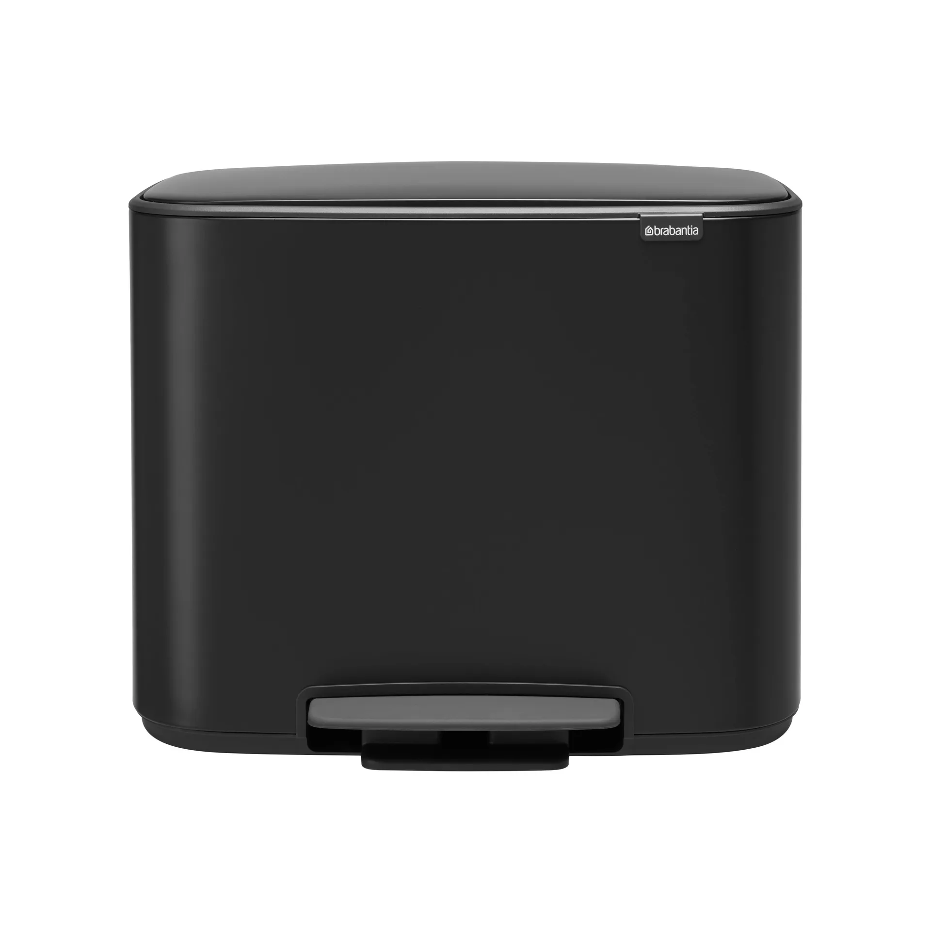Bo pedal bin 11+23 l, matt black Brabantia