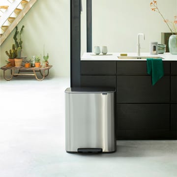 Bo pedal bin 2x30 L - matte steel - Brabantia