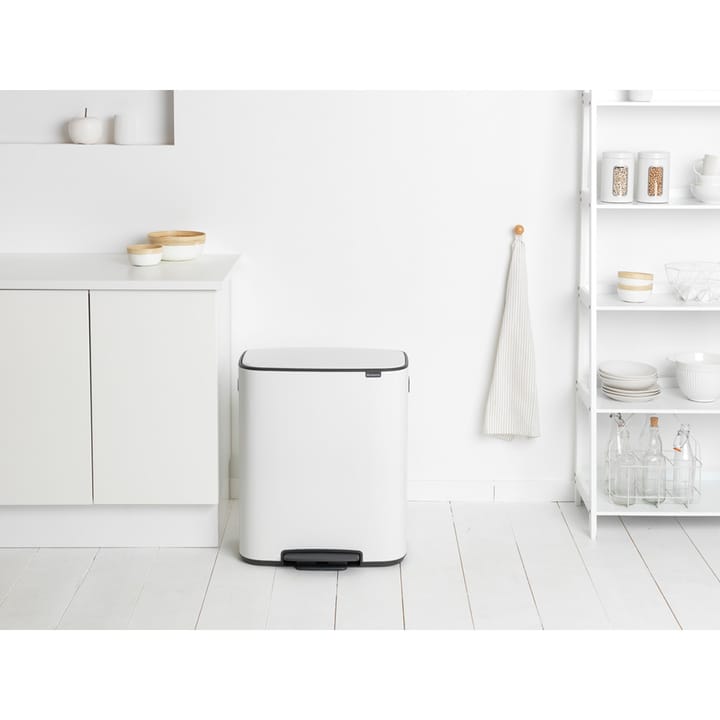 Bo pedal bin 2x30 L, White Brabantia