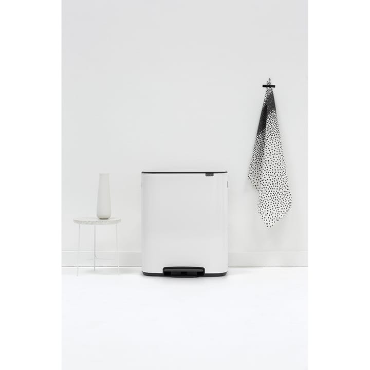 Bo pedal bin 2x30 L, White Brabantia