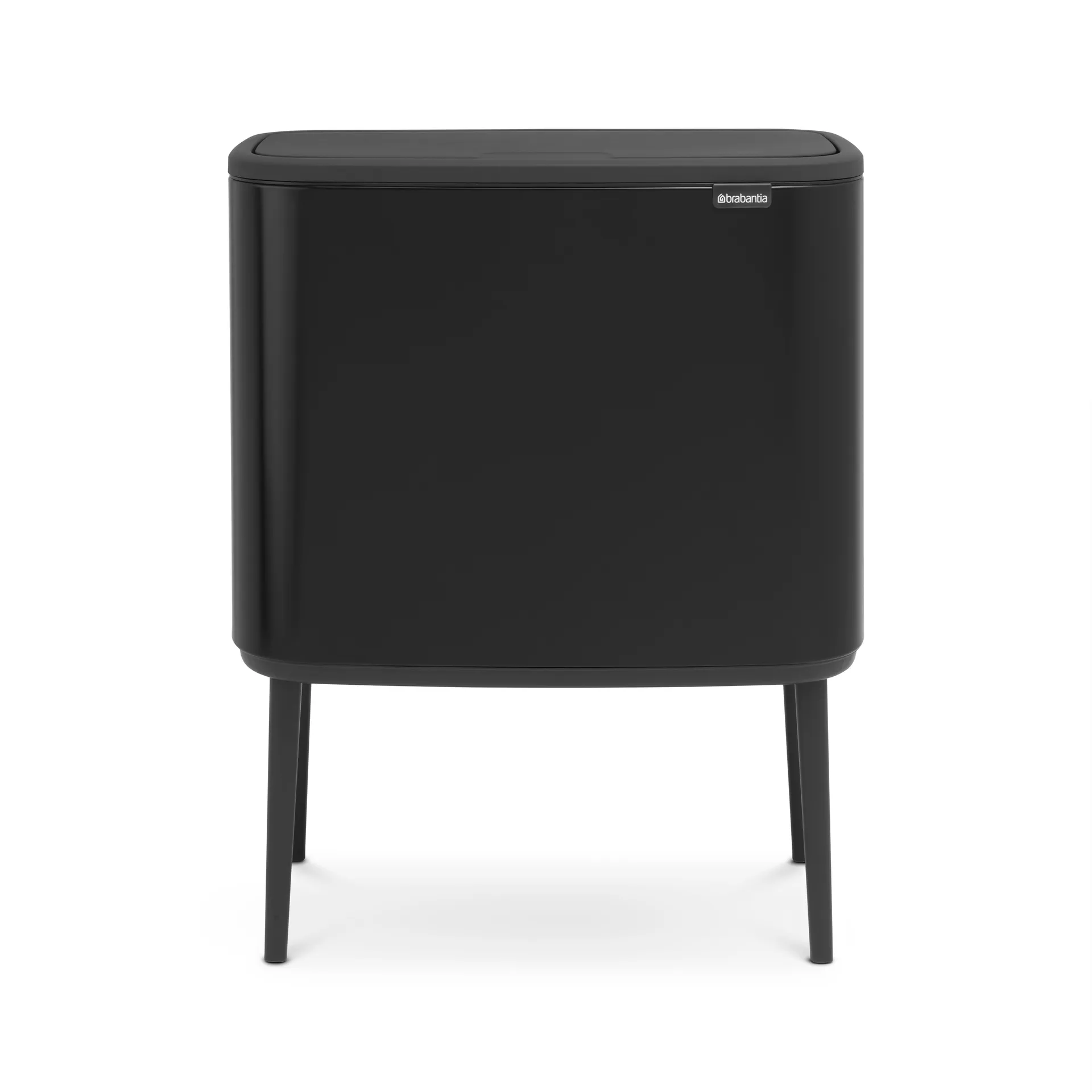 Bo touch bin 11+23 litre, matte black Brabantia