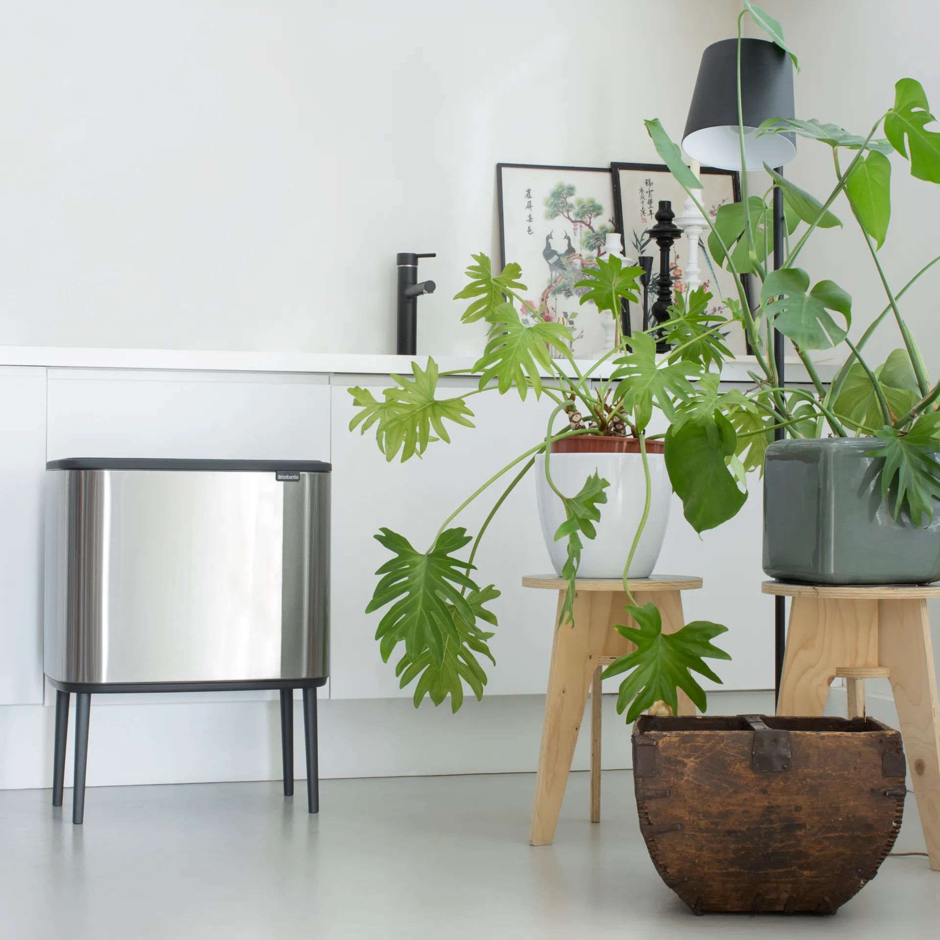 Bo touch bin 11+23 litre, matte stainless steel Brabantia