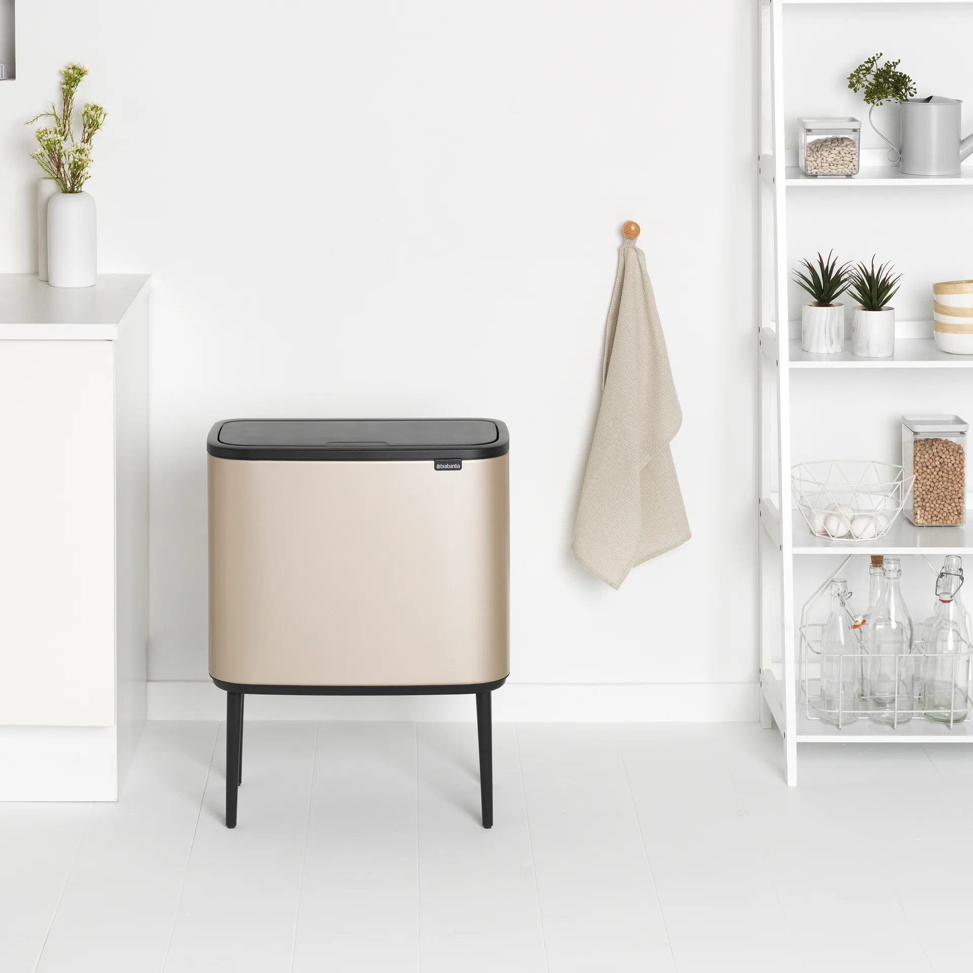 Bo touch bin 11+23 litre, Metallic Gold Brabantia