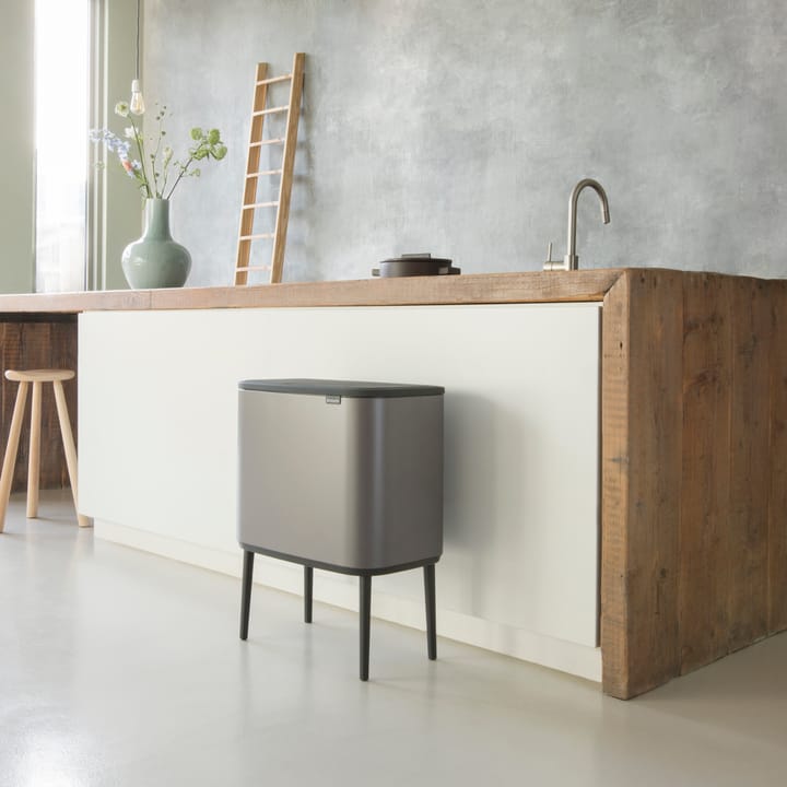 Bo touch bin 11+23 litre, platinum Brabantia