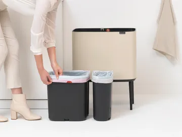 Bo touch bin 11+23 litre - Soft beige - Brabantia