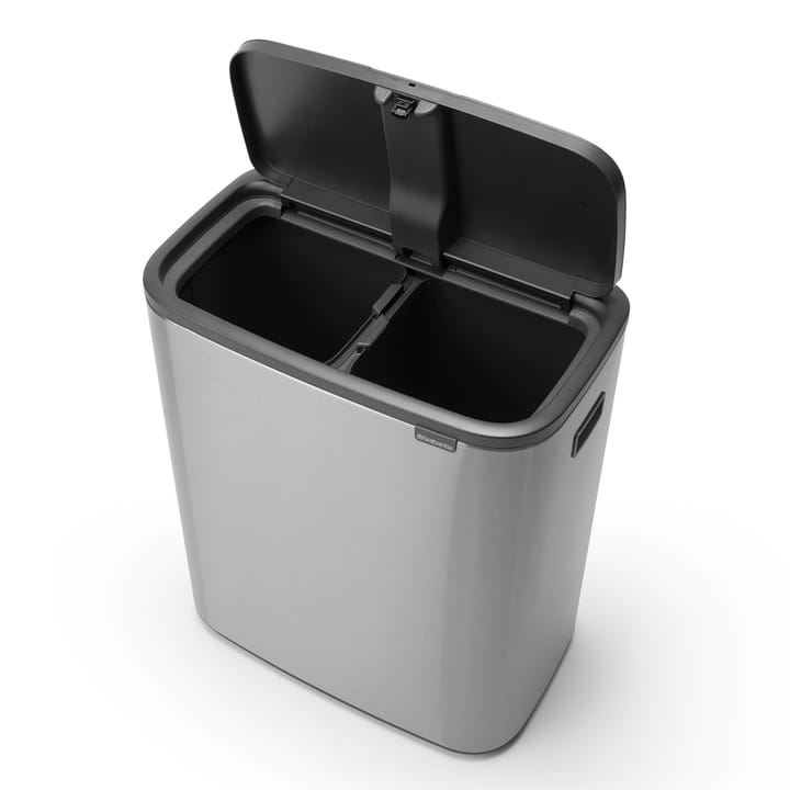 Bo touch bin 2x30 L, matte-brushed steel Brabantia
