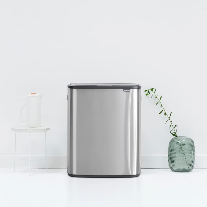 Bo touch bin 2x30 L, matte-brushed steel Brabantia