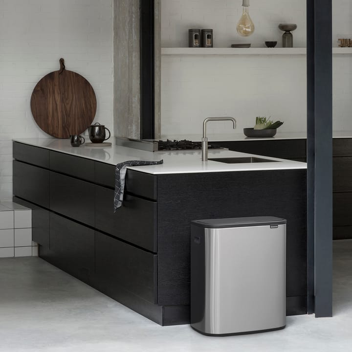 Bo touch bin 2x30 L, matte-brushed steel Brabantia