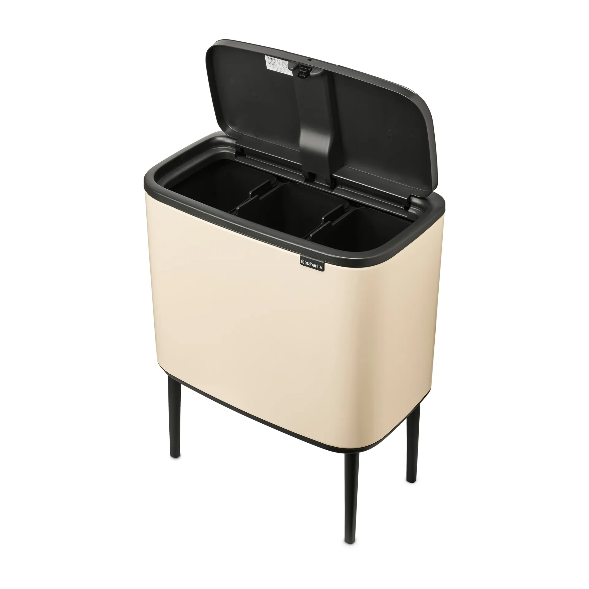 Bo touch bin 3 x 11 litre, Soft beige Brabantia