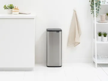 Bo Touch Bin 30 L - Matte Steel Fingerprint Proof - Brabantia