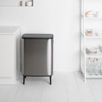 Bo touch bin high 2x30 L - matte-brushed steel - Brabantia