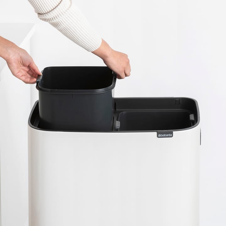 Bo touch bin high 2x30 L, White Brabantia