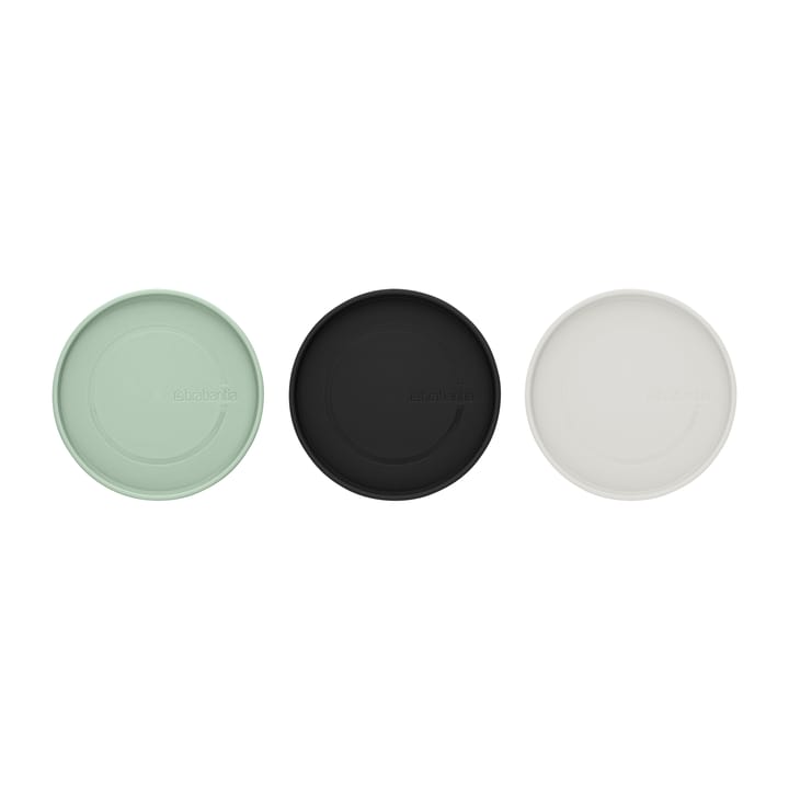 Brabantia glass jar 3-pack, Black-grey-green Brabantia