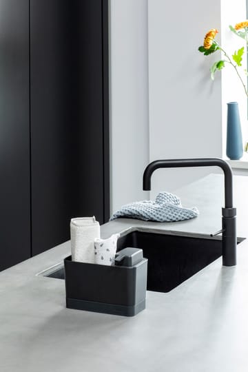 Brabantia kitchen sink organizer with soap dispenser - dark grey - Brabantia