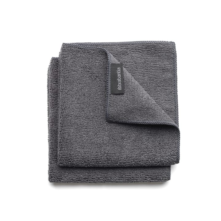 Brabantia microfiber cloth 2-pack - dark grey - Brabantia