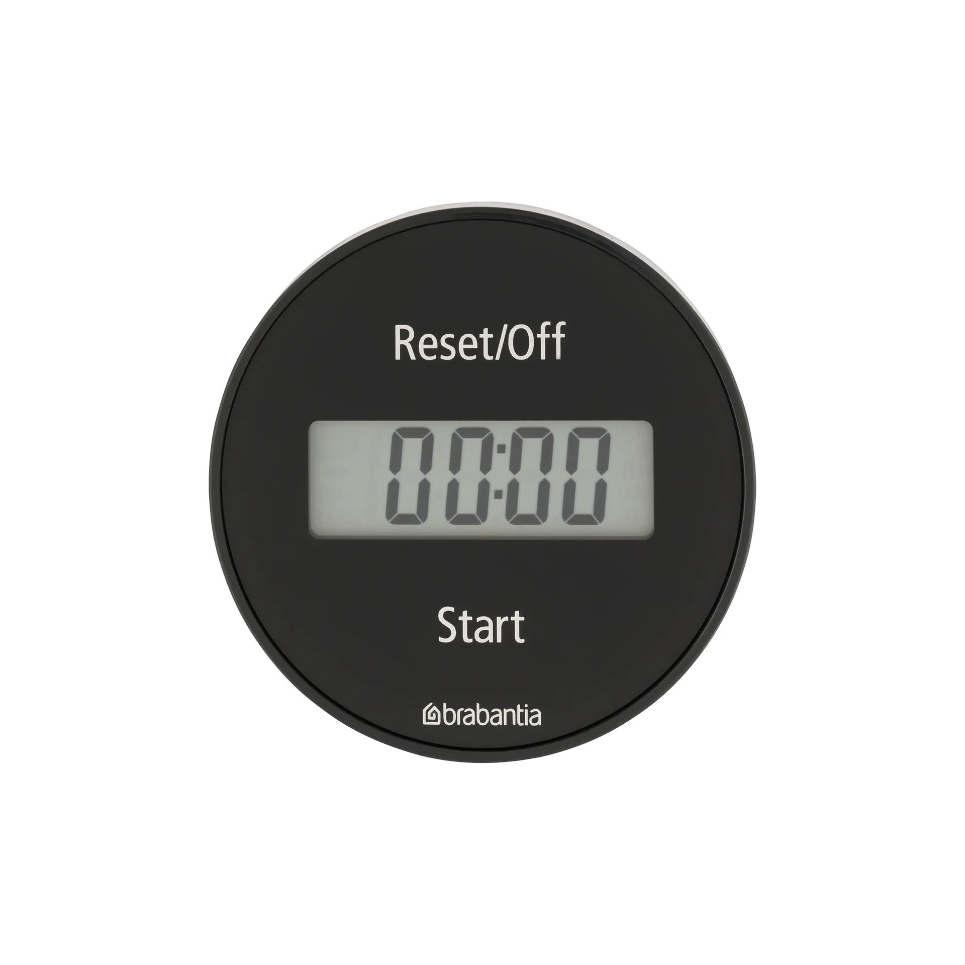 Digital kitchen timer with magnet, Black Brabantia