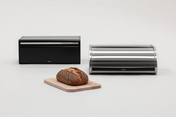 Fall Front bread bin, matte black Brabantia
