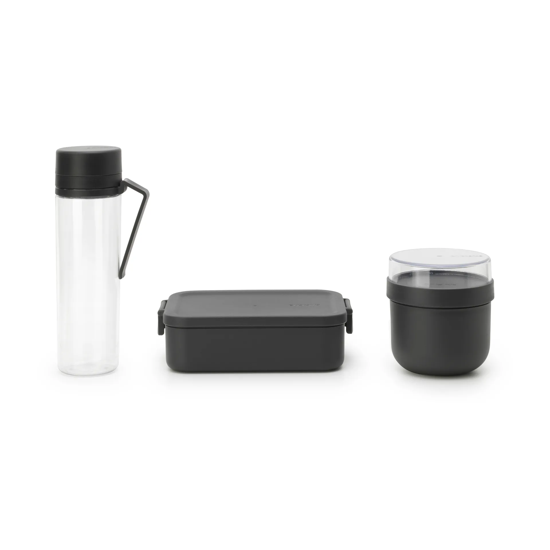 Make & Take breakfast and lunch Set 3 pieces, Dark grey Brabantia
