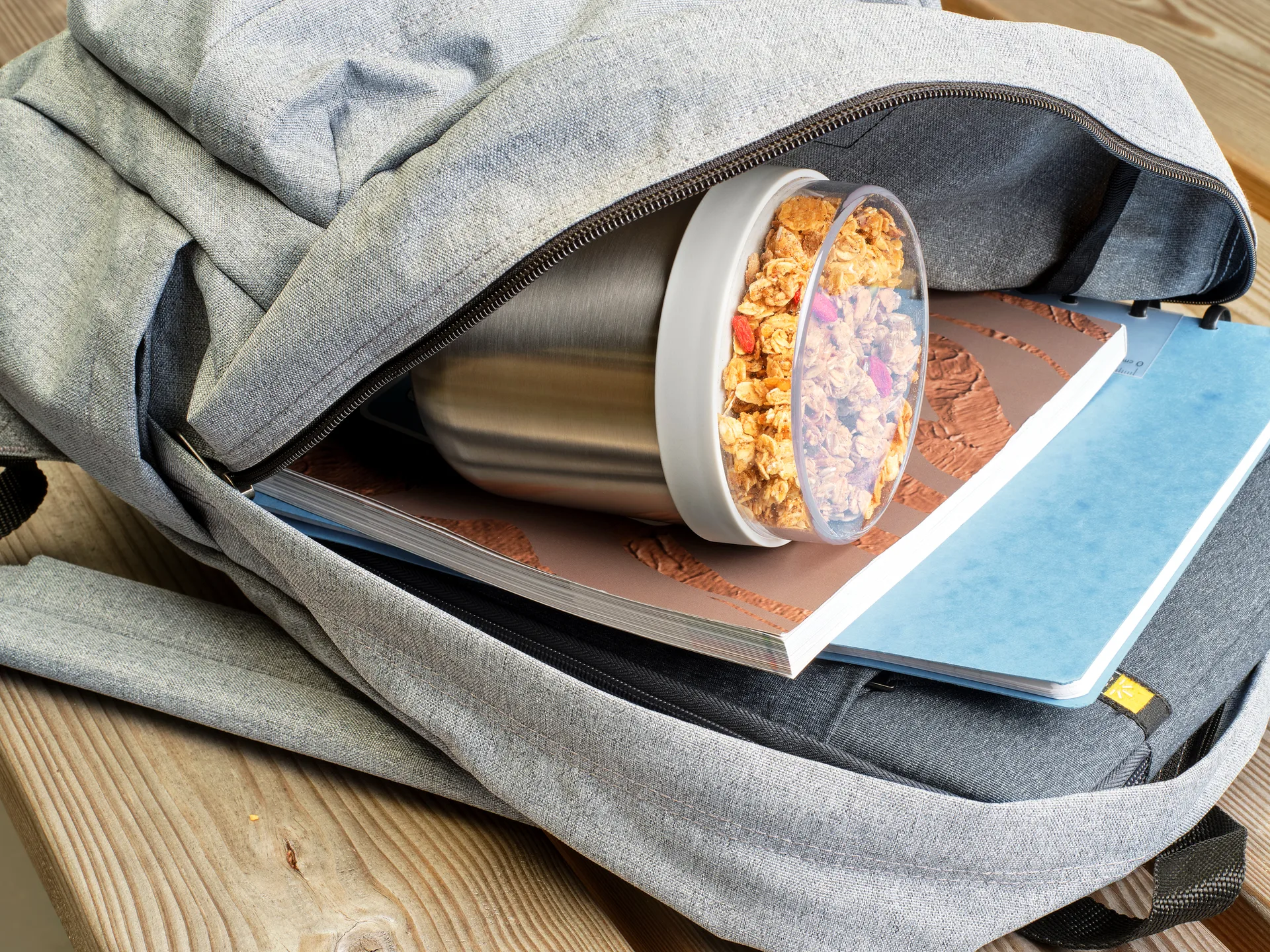 Make & Take food thermos 0.5 L, Light grey Brabantia