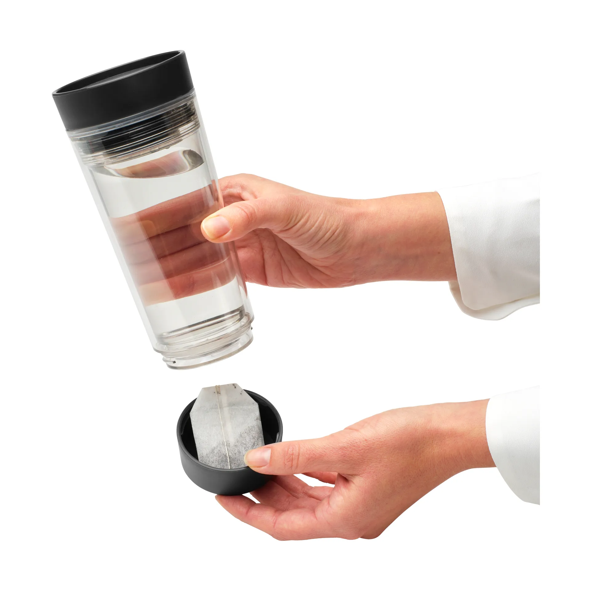 Make & Take termal mug for te 36 cl, Dark grey Brabantia