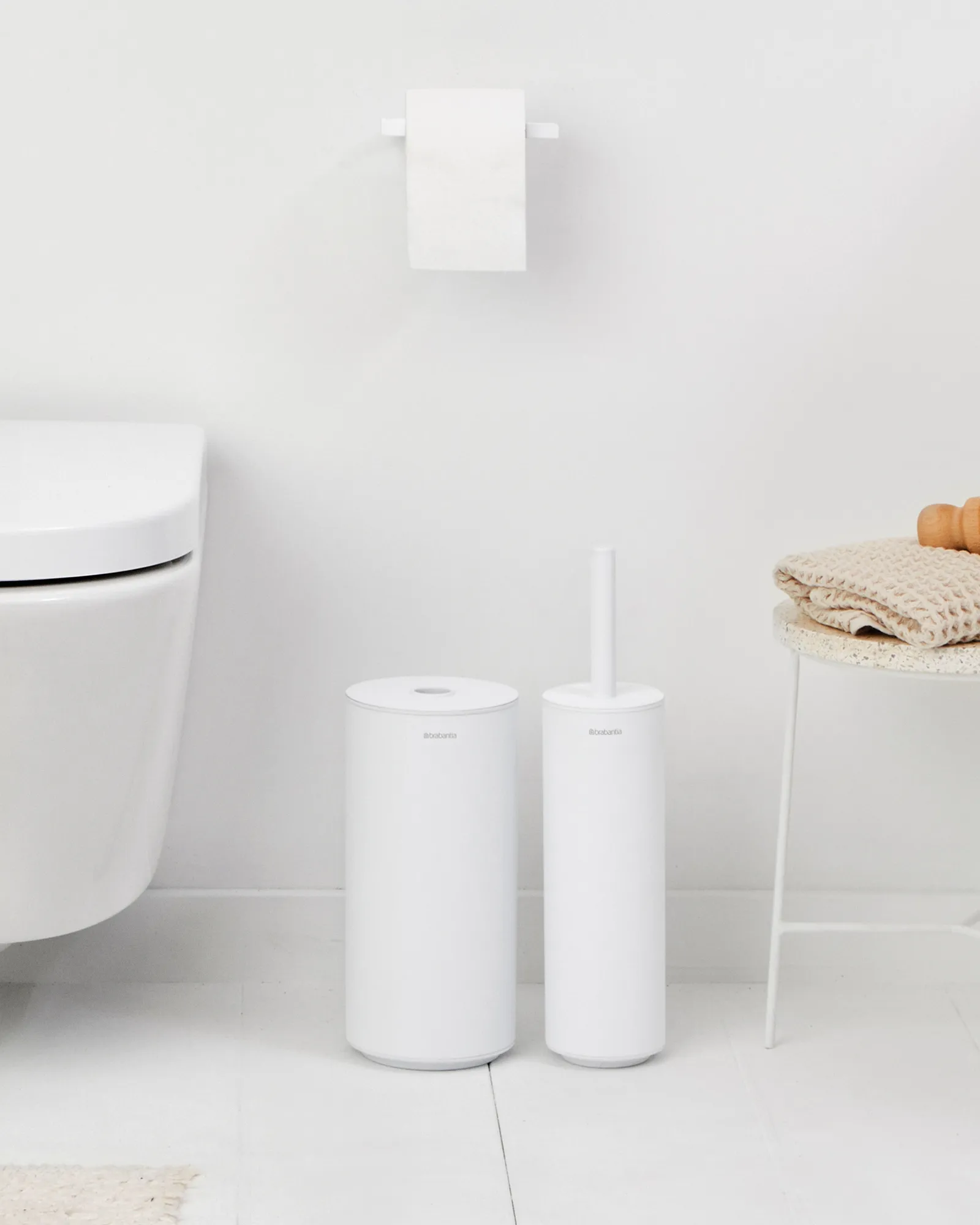 Mindset toilet set 3 pieces, Mineral fresh white Brabantia
