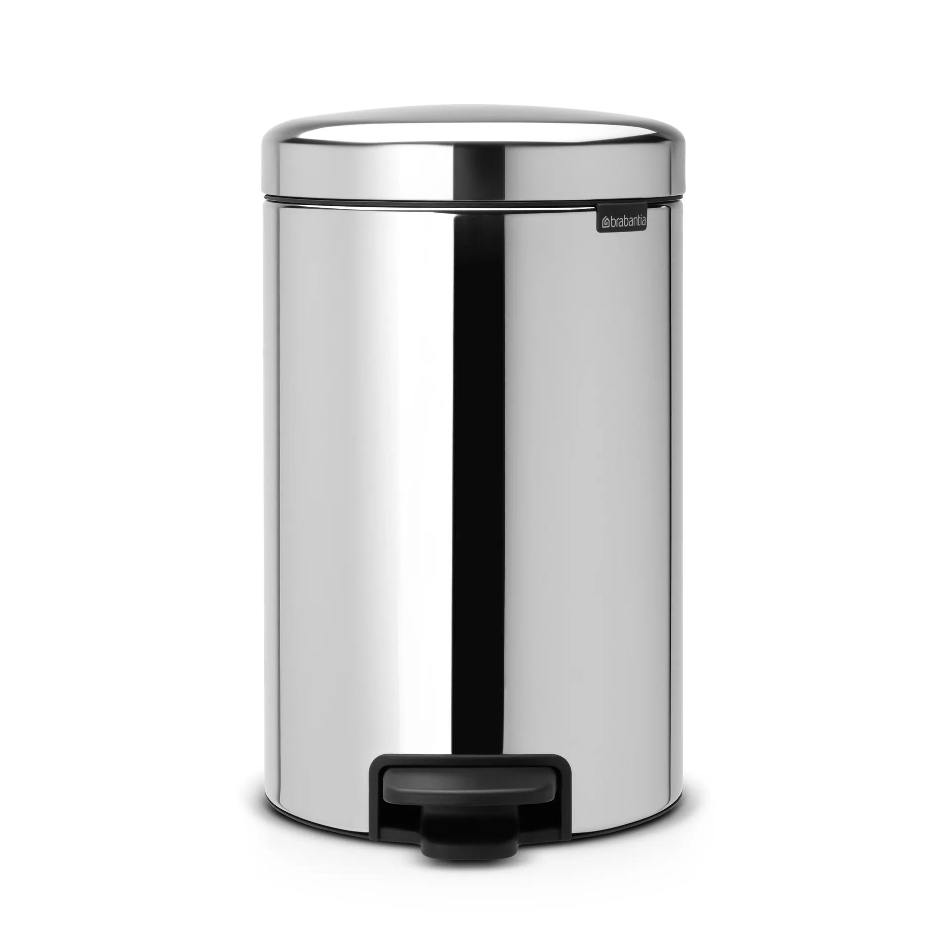 New Icon pedal bin 12 liter, brilliant steel Brabantia