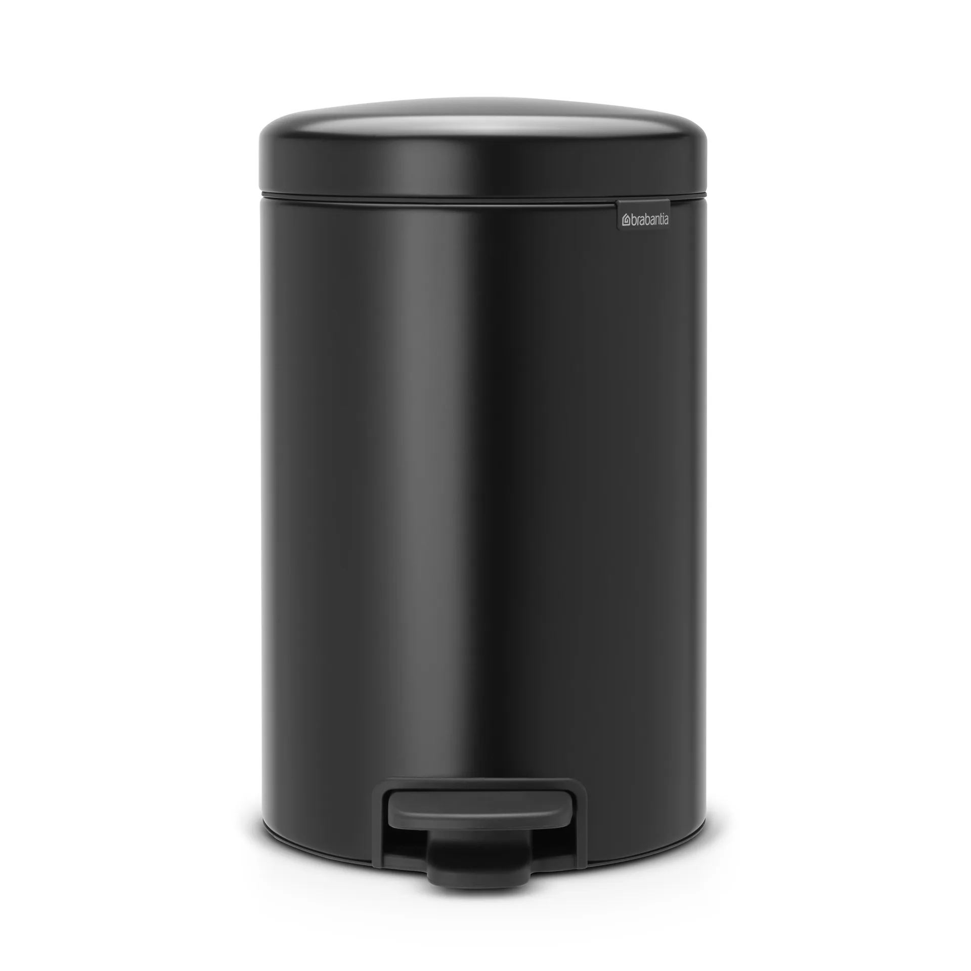 New Icon pedal bin 12 liter, matte black Brabantia