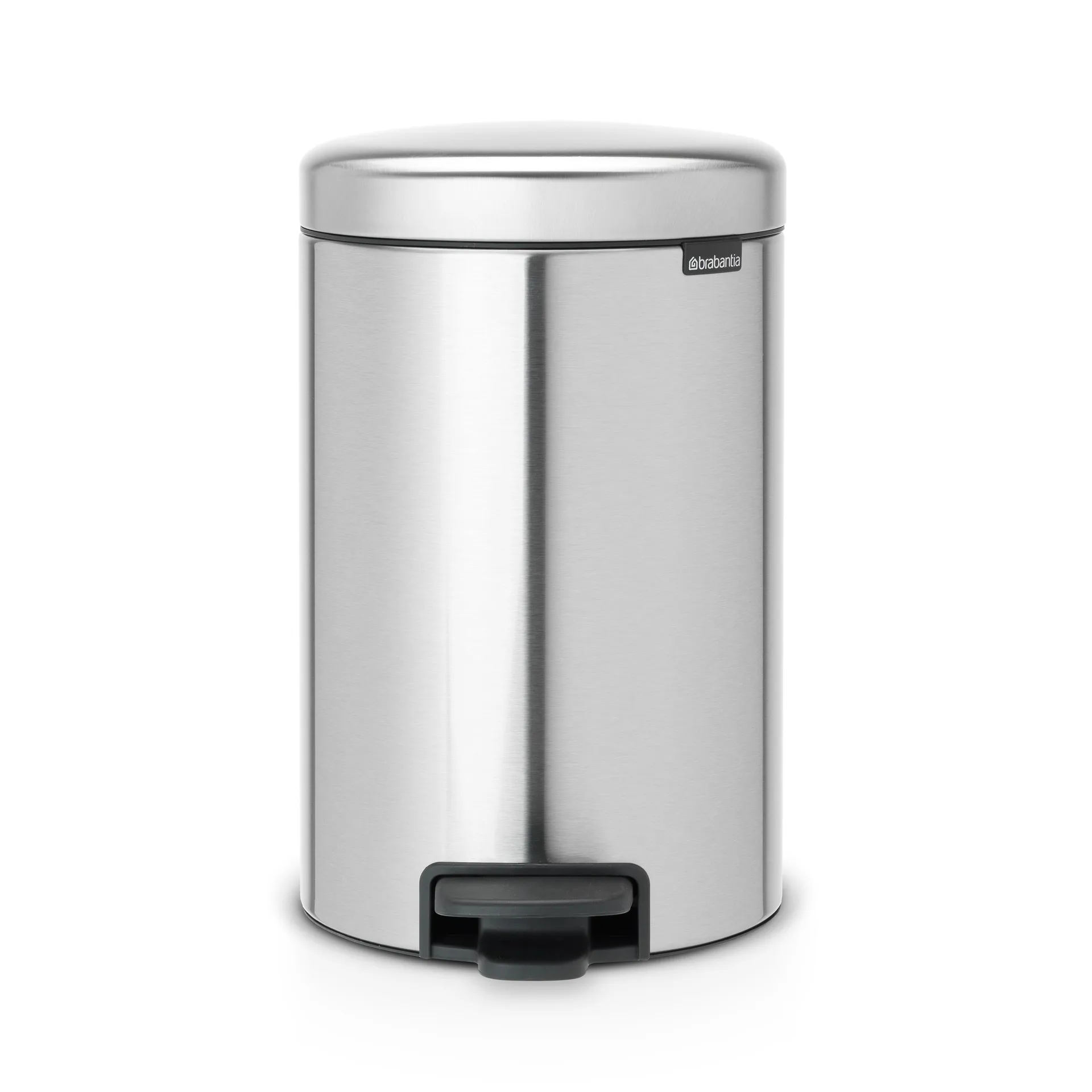 New Icon pedal bin 12 liter, matte steel finger-print proof Brabantia