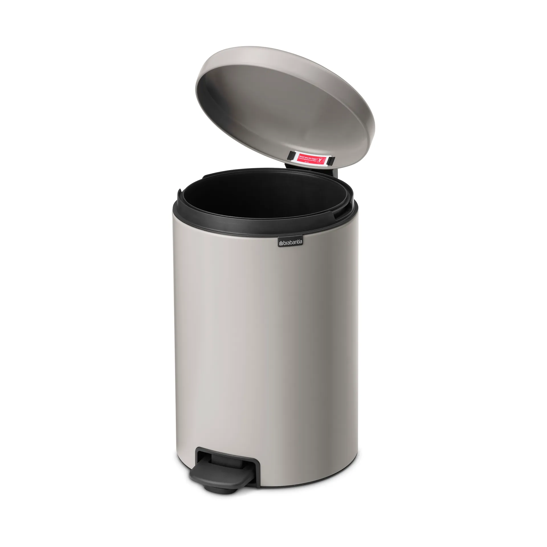 New Icon pedal bin 20 liter, Soft grey Brabantia