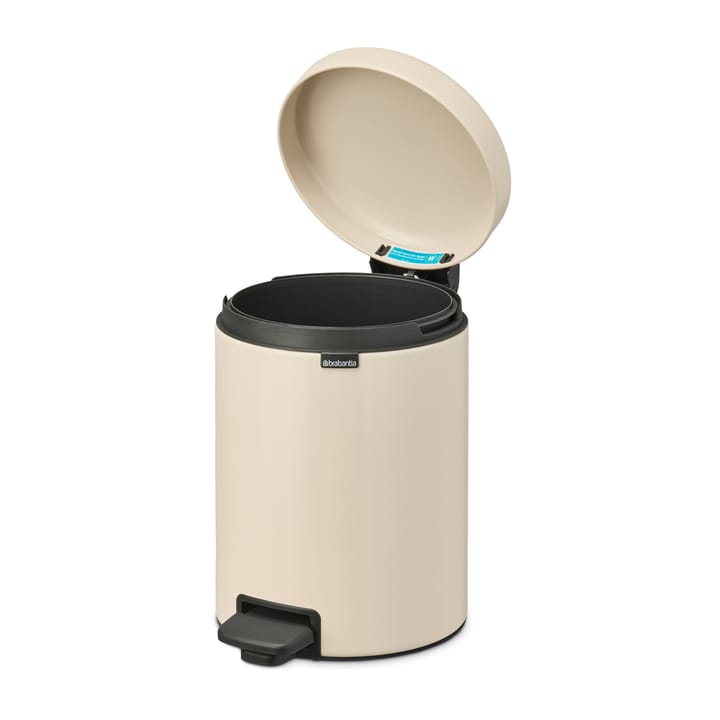 New Icon pedal bin 5 liter, Soft beige Brabantia