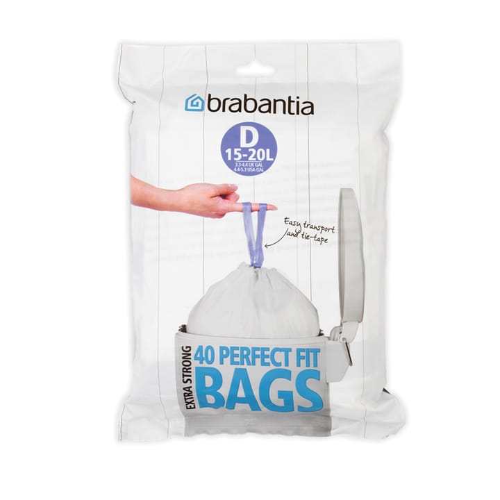 PerfectFit waste bags D (40 bags per pack) - 15-20 L - Brabantia