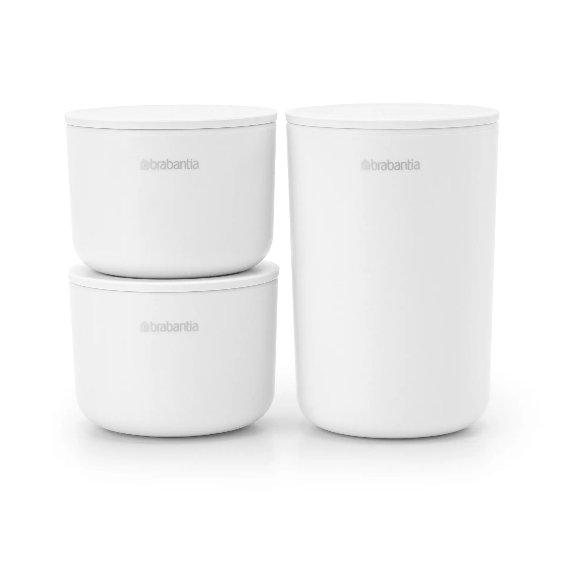 ReNew storage jar 3-pack, white Brabantia