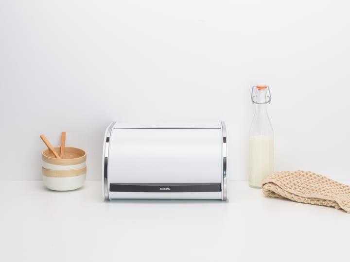 Roll Top bread bin small, White Brabantia