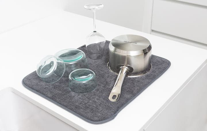 Sinkside dish mat mikrofiber 47x40 cm, Dark grey Brabantia