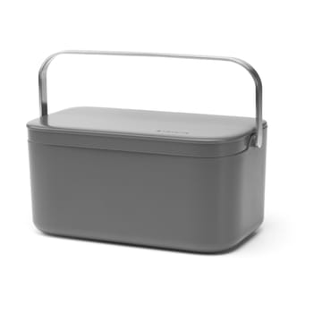 Sinkside food waste bin 13x22 cm - Dark grey - Brabantia