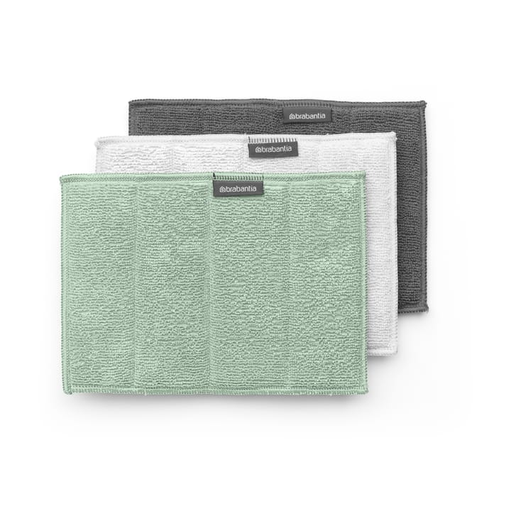 Sinkside sponge microfiber 3-pack - Jade green - Brabantia