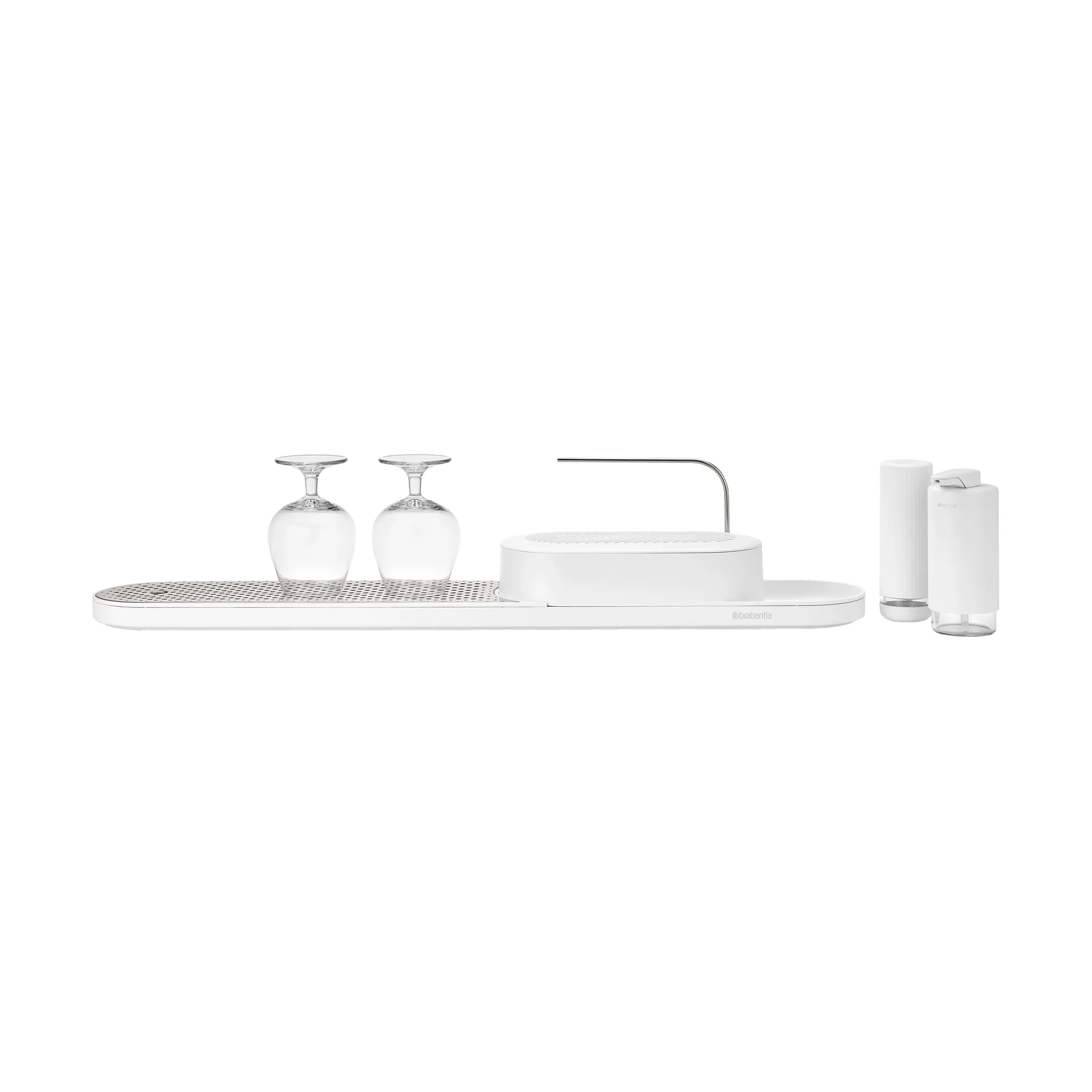 SinkStyle sink organiser set 4 pieces, Mineral Fresh White Brabantia