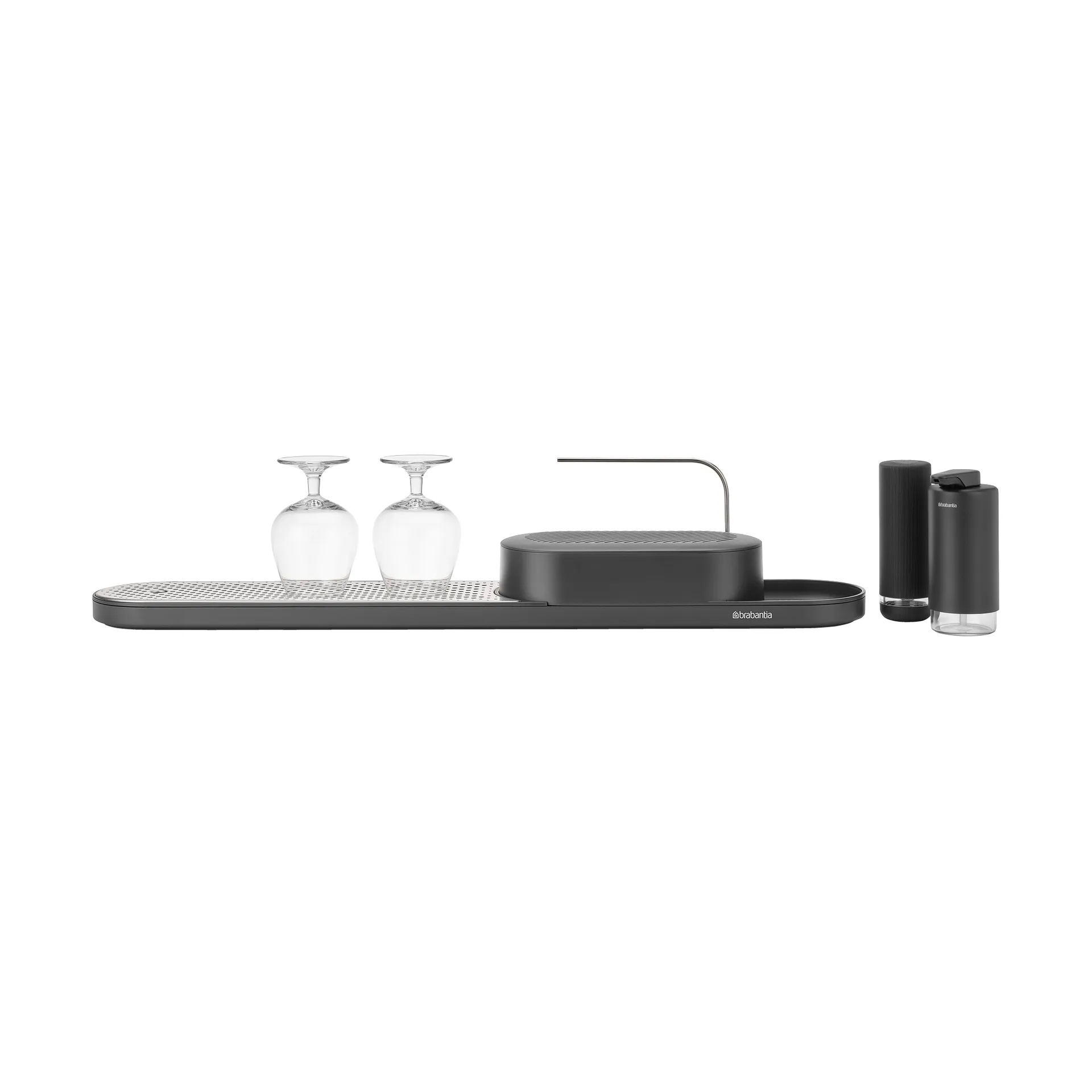 SinkStyle sink organiser set 4 pieces, Mineral Infinite Grey Brabantia